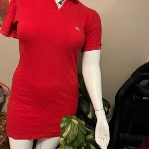 Burberry Red Polo Shirt